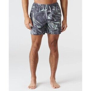 Legends Mens Athletic Shorts Saylor Swim Liquid Charcoal Hybrid Gym Unlined Sz L